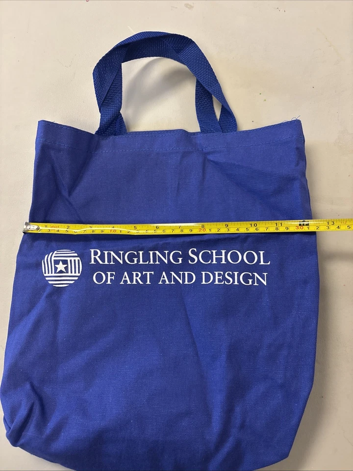 Bolso de Mano Ringling Escuela de Arte y Diseño Azul Sarasota Florida College Coast Foto 3 de 4