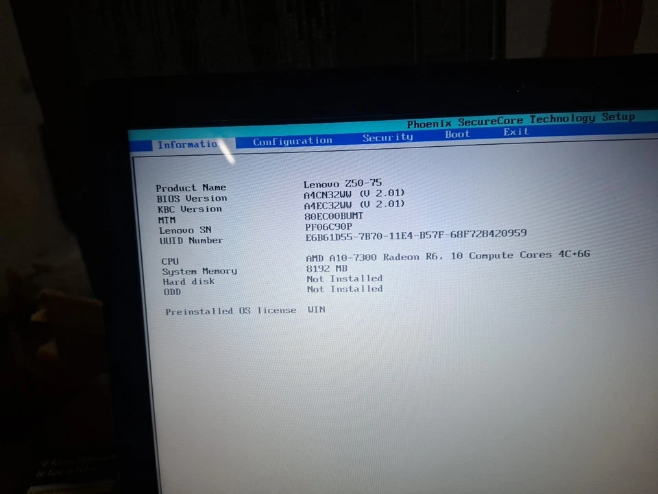 LENOVO Z50-75 - 15,6" ( AMD A10 ) LEGGI DESCRIZIONE - Immagine 2 di 4