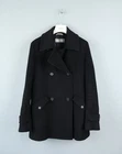 MAX MARA Womens Black Virgin Wool Coat Jacket Size UK10 US8