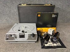 Kodak Ektagraphic III A Carousel Slide Projector with Remote, Case  Spare Lamp