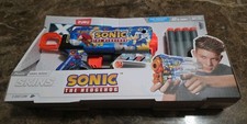 Zuru X-Shot Menace Hyper Spike Skins Sonic The Hedgehog Soft Dart Gun  8 Rounds