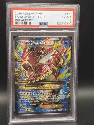 Pokémon XY Breakpoint Mega Gyarados EX Full Art 115/122 PSA 6