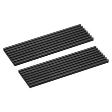 2Pcs M.2 2280 Nvme SSD Heatsink Cooler with Thermal Pad 70x22x3mm Black