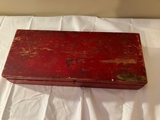 Vintage 1960s Gilbert Erector Set in Original Wooden Tool Chest Motor Power
