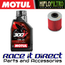 Oil and Filter for Kawasaki KX450 X 2021-2023 MOTUL 300V & Hiflo