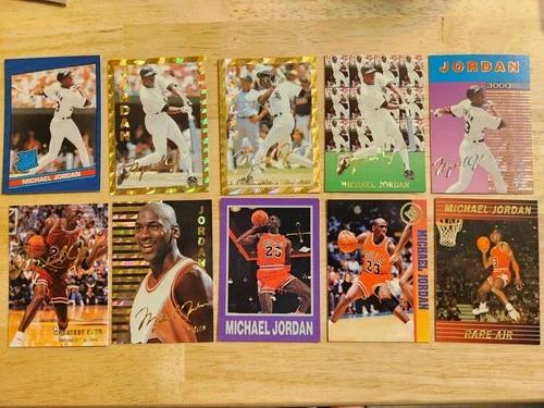 Michael Jordan Lot Of 10 Novelty Cards