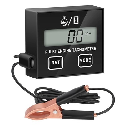 Linkstyle Digital Tachometer for Small Engines with Clip, Inductive Hour Meter