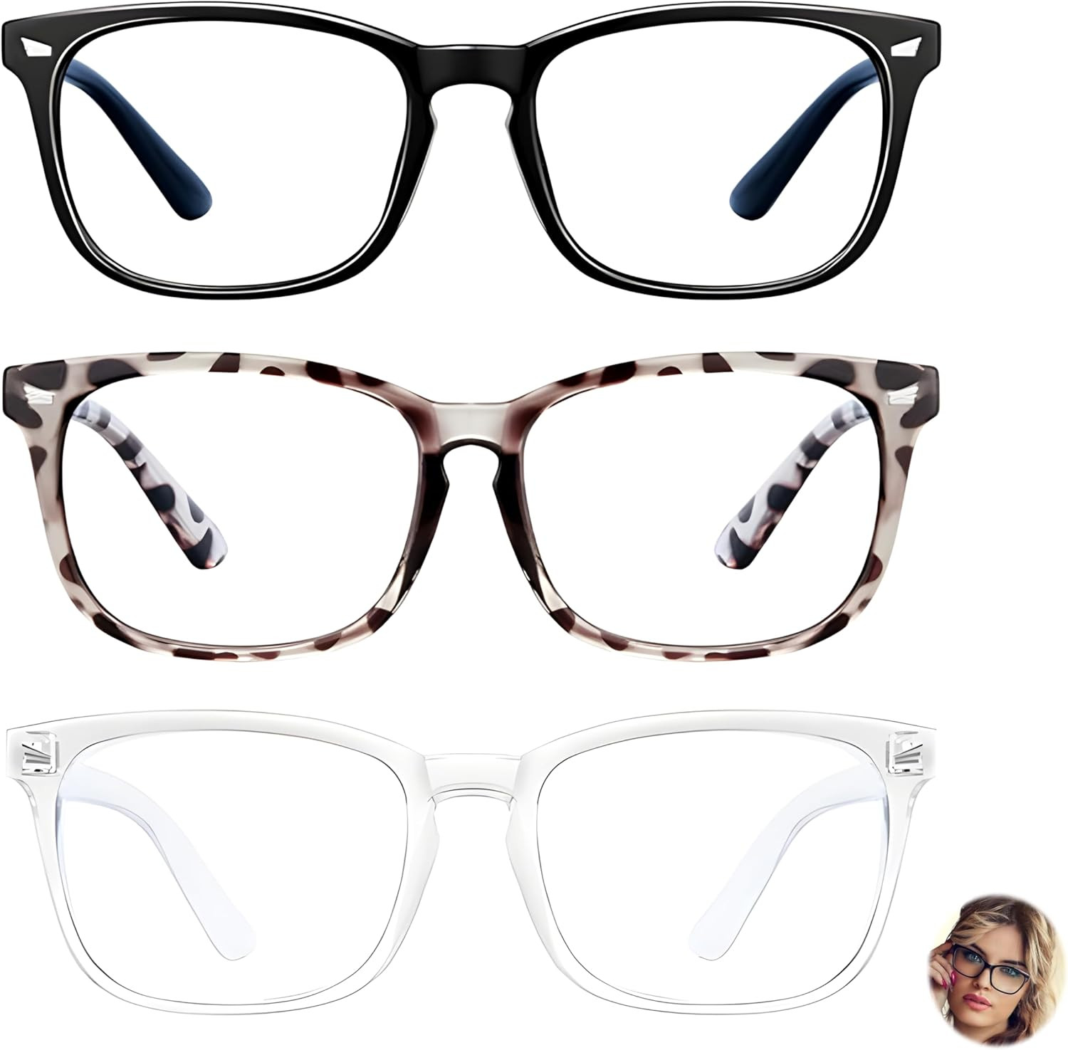 Blue Light Blocking Glasses for Men and Women, anti UV Computer Gaming Glasses,