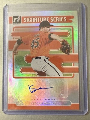 2023 Donruss Signature Series Holo Keegan Akin No. SS-KA Baltimore Orioles 