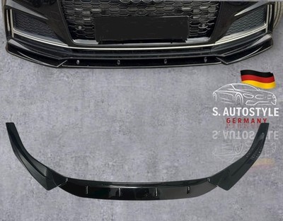 Audi A5 S5 B9 F5 Facelift 2020-2024 Frontlippe Schwarz Front Spoiler 1-Teilig