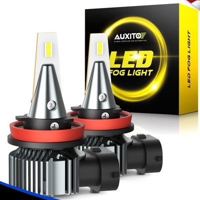 AUXITO CANBUS White Xenon Fog LED Light Lamps Lamps H11 H16 H8 4000LM 6000K 100W