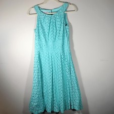 London Style Cotton Eyelet Mini Dress