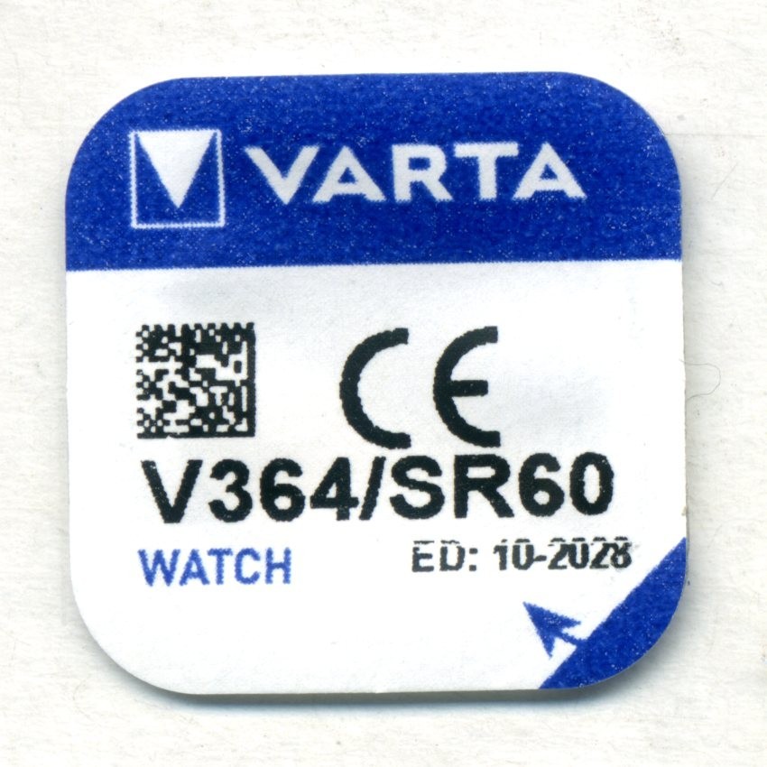 4 x VARTA 364 SR621SW V364 D364 SR60 1.55V Silver Oxide Watch Batteries Cells