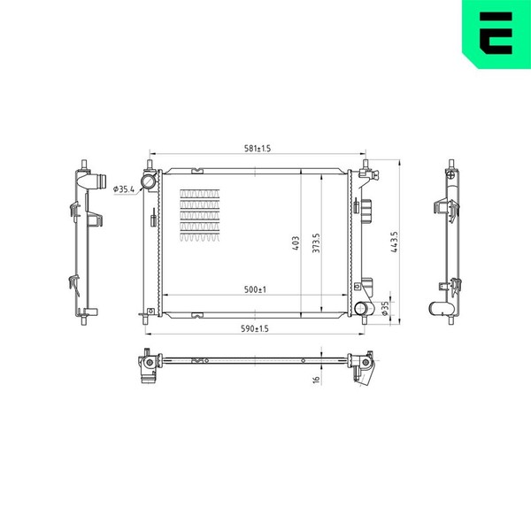 MotorküHler WasserküHler ERA 673569 FüR Hyundai Ix20 JC LPG KIA Venga YN Van-image