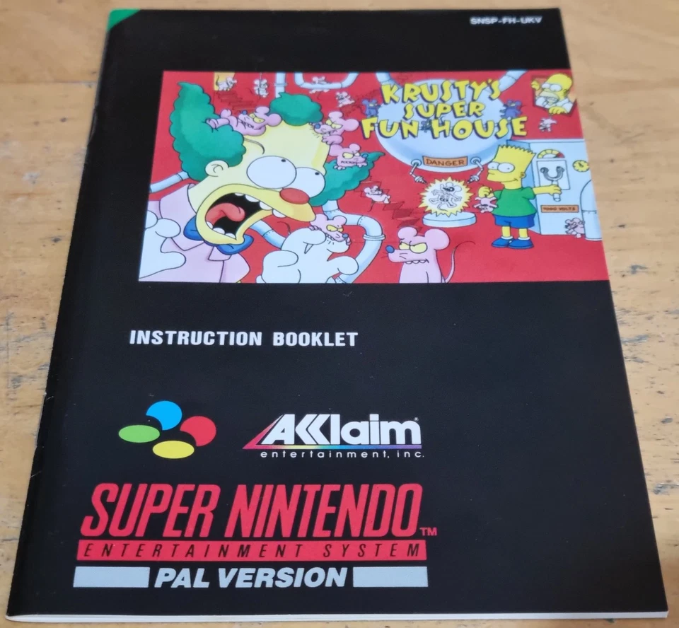Krusty's Super Fun House for Super Nintendo SNES Complete & In EXC Condition - Image 3 of 4
