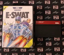 E-SWAT (Sega Master System - 1990) Box & Cart only -Tested!