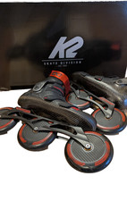 K2 Inliner Inline Skates REDLINE 125 Marathon black/red Speed, Gr. 47, ILQ 9 Pro