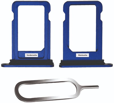 iPHONE 12 MINI SIM KARTEN HALTER TRAY ADAPTER FACH SLOT CARD NADEL BLAU