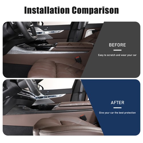 Dry Carbon For BMW 7 Series G70 2023+ Car Center Control Cup Holder Side Trim - Picture 12 of 12