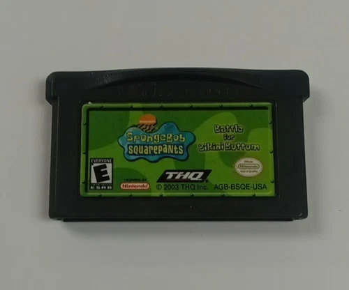 SpongeBob SquarePants Battle for Bikini Bottom Game Boy Advance GBA - Tested