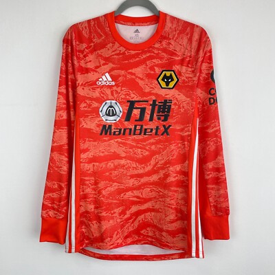 Wolverhampton Wanderers 2019/2020 Adidas Goalkeeper Shirt Soccer Jersey  Size XS