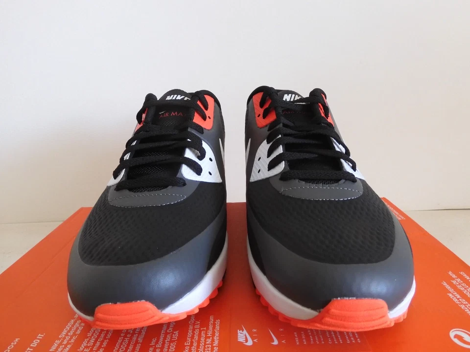 Chuteiras de golfe Nike Air Max 90 G ferro cinza-branco-preto-infravermelho tamanho 11 [CU9978-010] - Imagem 3 de 4