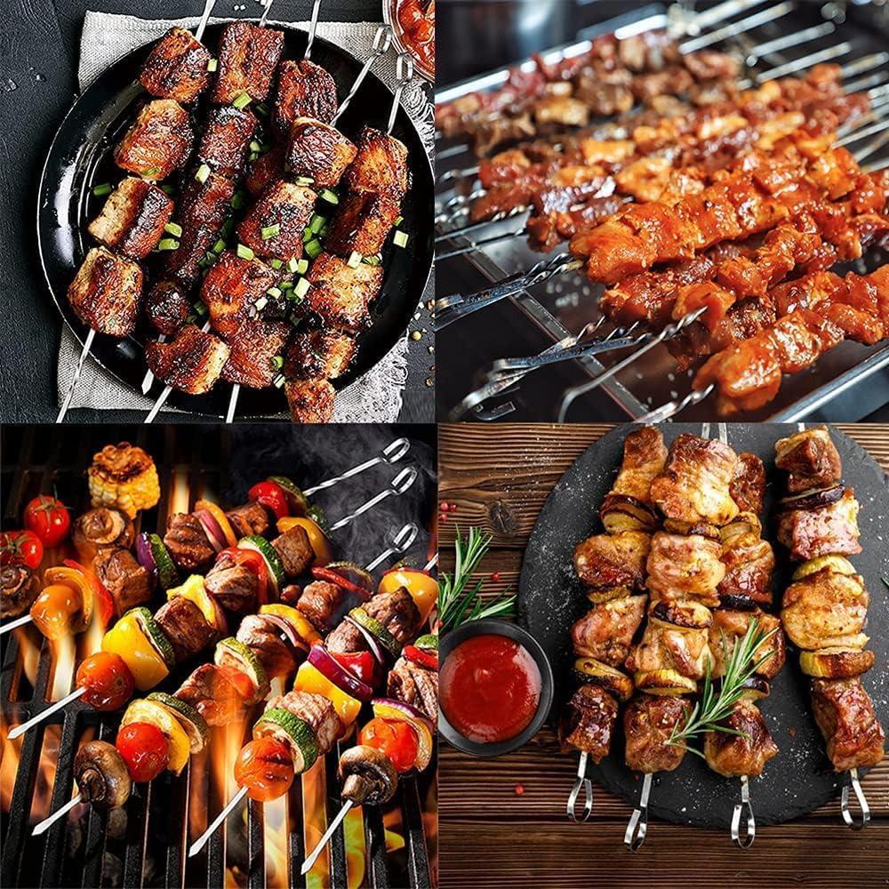 Royal Gourmet 13 In. BBQ Flat Kebab Skewers For Grilling And - Foto 3