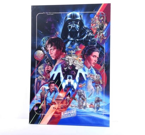 BNG Martin Ansin Star Wars Empire Strikes …Saga Cont. Layered Acrylic Panel COA - Picture 3 of 12