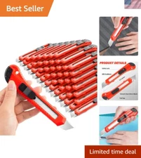 Ergonomic 18mm Box Cutter with Snap-Off Blades - Perfect for Crafts and Shipping