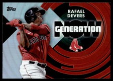 Rafael Devers 2022 Topps Series 1 # GN-9 Generation Now Boston Red Sox