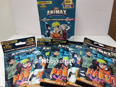 Topps Animax Naruto 2024 Trading Cards TCG Multipack , 20 Cards