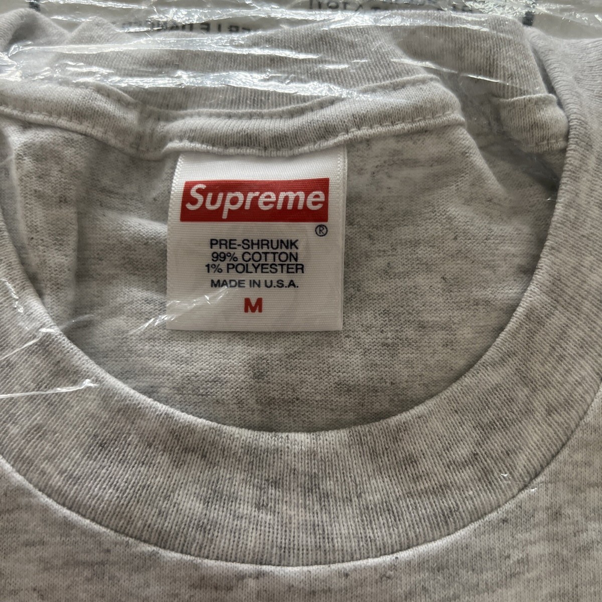 Supreme TOY PILE Tee Ash Gray Size Medium New Sealed Tags