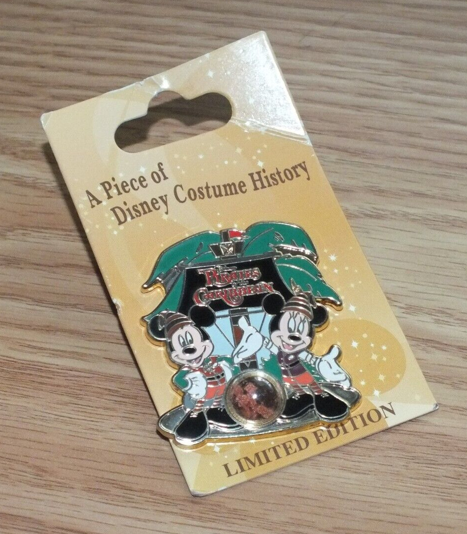 Disney Cast Exclusive Pirates of the Caribbean Piece of Costume History Pin