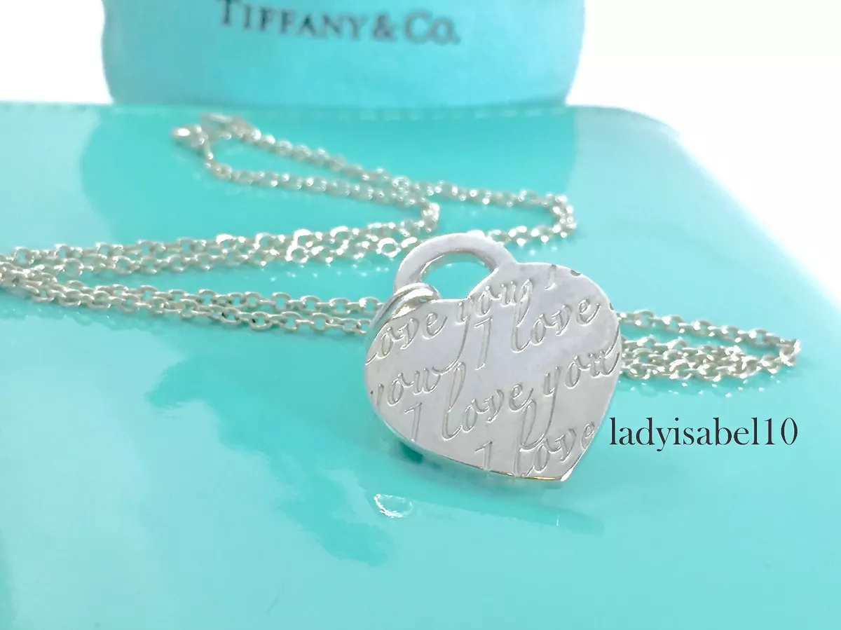 Tiffany love notes necklace shop