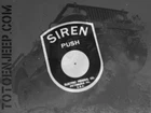 BP SIREN SIREN ALUMINIUM FLAT PLATE 1. US JEEP WILLYS WW2
