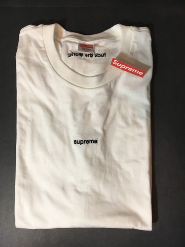 NEW SUPREME FTW SHIRT XL WHITE SS18 F 