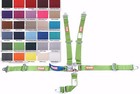 JUNIOR DRAGSTER FLOOR MOUNT JR RACING HARNESS SFI 161 5 POINT LIME GREEN
