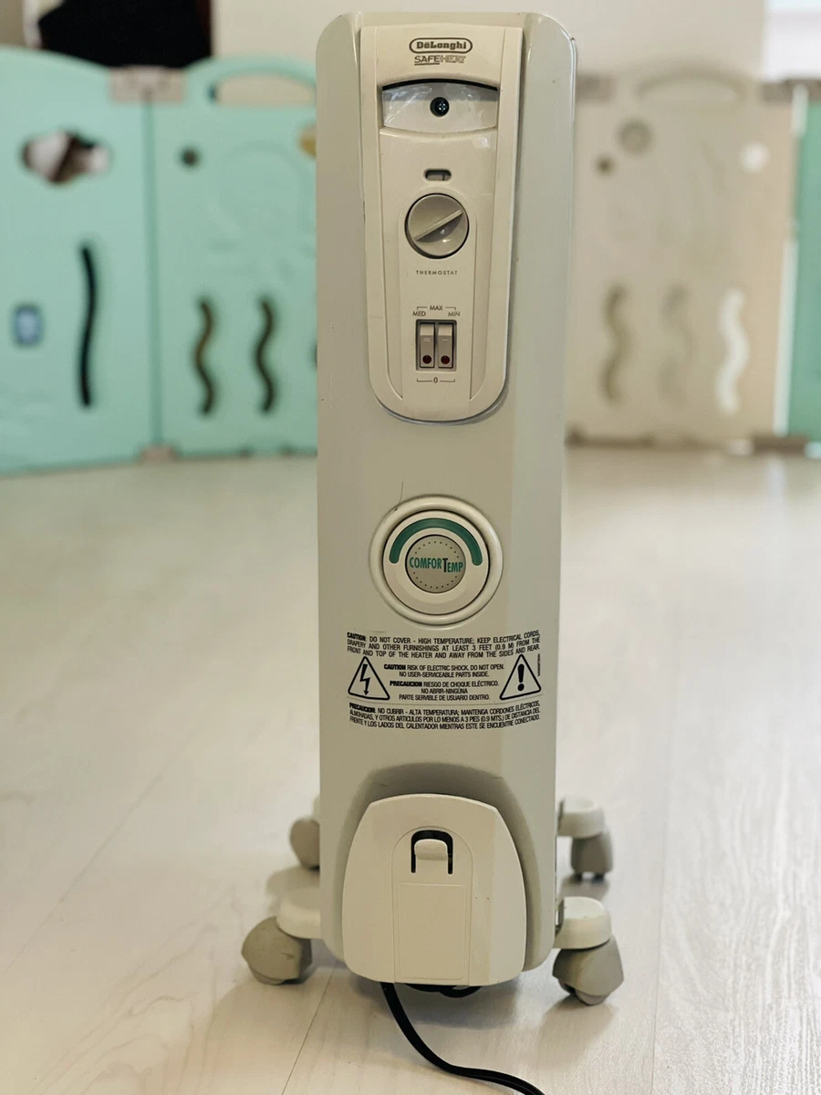 Portable Oil-Filled Radiator DeLonghi EW7707CM Safe Heater 1500W ComforTemp  44387707152 | eBay