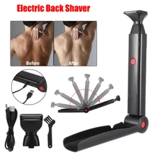 Electric/Manual Back Shaver For Men Long Handle Body Hair Removal Razor Trimmer