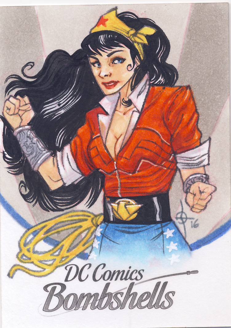 スケッチカード DC Bombshells 2017 Cryptozoic DC Bombshells Series I Sketch Card Brajoas