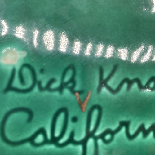 Dick Knox California 1940’s Green Ceramic Wall Pocket **Short time made!! HTF - Picture 9 of 9