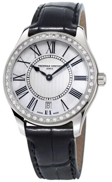 Frederique Constant Women's Classic Date Quartz Black Watch 36 MM FC-220MPW3BD6