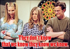 FRIENDS TV SERIES THEY DON'T KNOW THAT WE KNOW THEY KNOW MAGNET 2.5” X 3.5” NEW