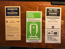 3 RAILROAD TIME SCHEDULES: PENNSYLVANIA & TRANSIT AUTH 1966, 1969 +FREE SHIPINNG