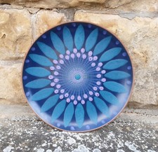 ***PINTADO A MANO*BUNTER WANDTELLER*KERAMIK*34 CM*PORTA CELI*SPAIN*VINTAGE ***