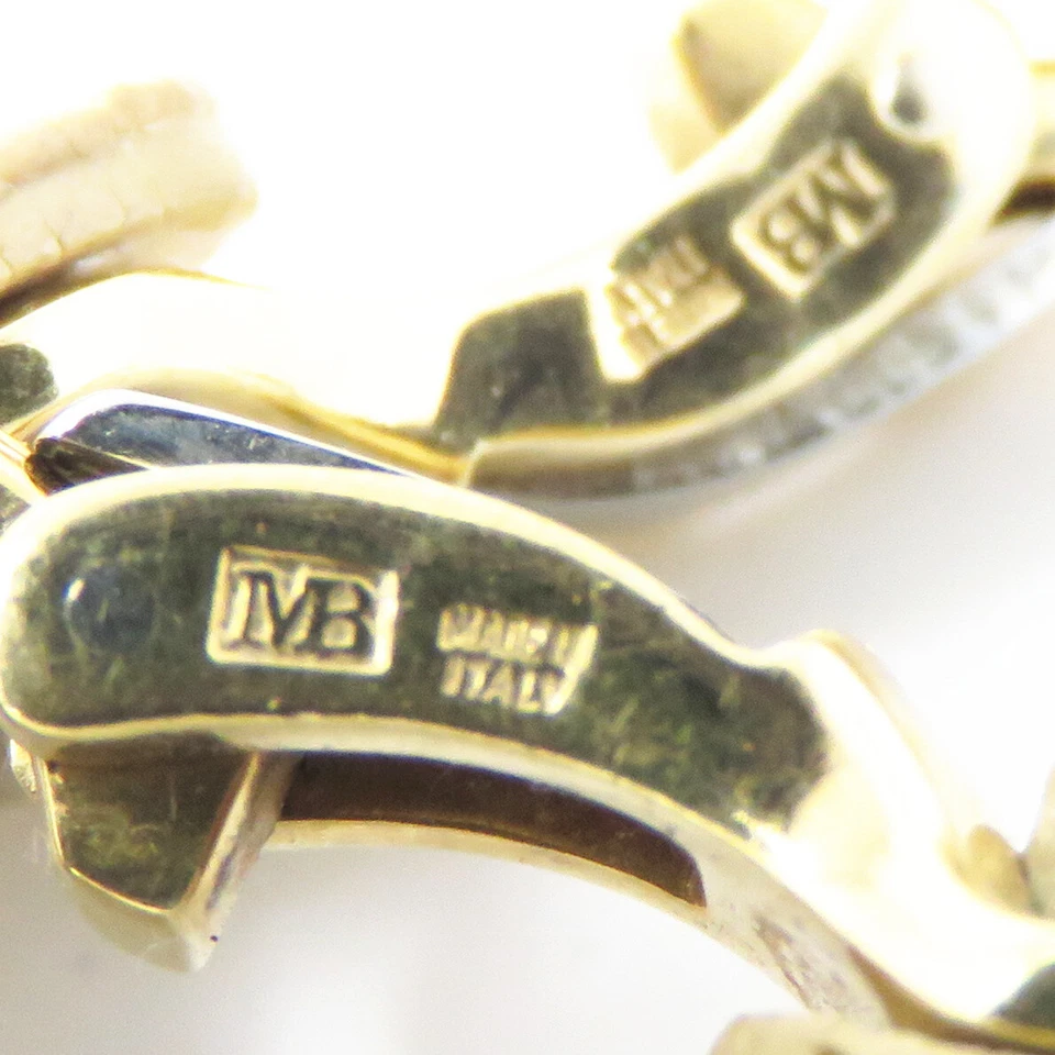 NYJEWEL Marina B 18k Two Tone Gold Clip On Earrings - Image 3 of 4