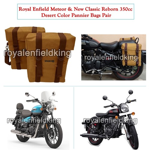 Fit For Royal Enfield "METEOR & NEW CLASSIC REBORN 350" Desert Pannier Bags Pair