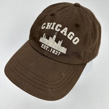 Chicago Est 1837 Kids Ball Cap Hat Adjustable Baseball Brown