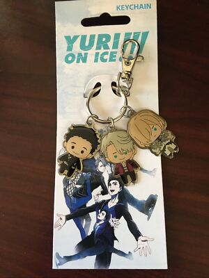 Yuri on Ice Authentic Anime Group Keychain SD Yuri Victor Yurio