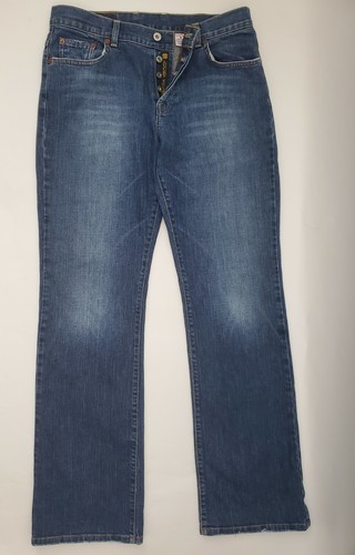 VTG Lucky Brand by Gene Montesano Button Fly Dungarees Women’s Sz 10/30 Y2K - Afbeelding 17 van 20